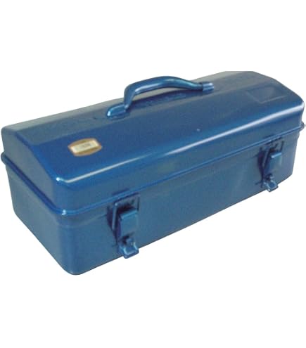 Amazon | トラスコ中山(TRUSCO) トランク型工具箱 ブルー 431×222